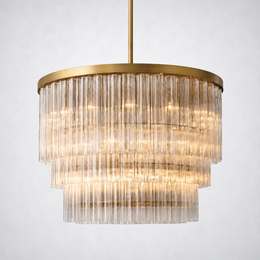 Celio 3-Tier Round Chandelier 48”