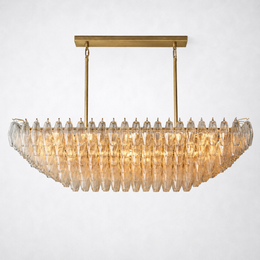 Chriay Crystal Rectangular Chandelier 54