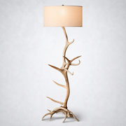 Natural Elk Antler Floor Lamp