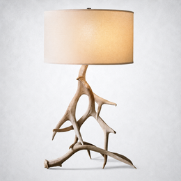 Natural Deer Antler Table Lamp