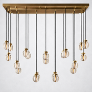 Paus Pearl Linear Chandelier 54