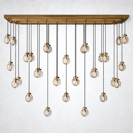 Paus Pearl Linear Chandelier 72