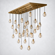 Paus Pearl Linear Chandelier 72