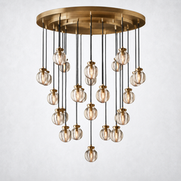 Paus Pearl Round Chandelier 38