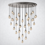 Paus Pearl Round Chandelier 60