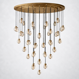 Paus Pearl Round Chandelier 60