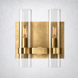 Rasey Modern Fashion Glass Double Sconce