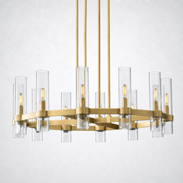 Rasey Modern Fashion Glass Round Chandelier Light 36‘’