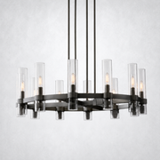 Rasey Modern Fashion Glass Round Chandelier Light 36‘’