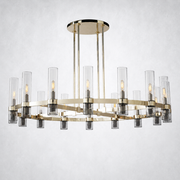 Rasey Modern Fashion Glass Round Chandelier Light 48‘’