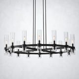 Rasey Modern Fashion Glass Round Chandelier Light 48‘’