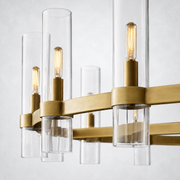 Rasey Modern Fashion Glass Round Chandelier Light 48‘’