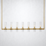 Rasey Modern Fashion Glass Linear Chandelier 59''