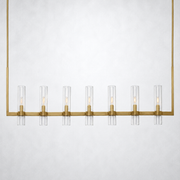 Rasey Modern Fashion Glass Linear Chandelier 59''