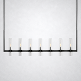 Rasey Modern Fashion Glass Linear Chandelier 59''