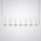 Rasey Modern Fashion Glass Linear Chandelier 59''