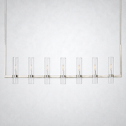 Rasey Modern Fashion Glass Linear Chandelier 59''