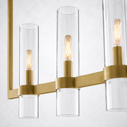 Rasey Modern Fashion Glass Linear Chandelier 59''