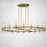 Rasey Modern Fashion Glass Round Chandelier Light 60‘’
