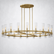 Rasey Modern Fashion Glass Round Chandelier Light 60‘’