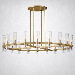 Rasey Modern Fashion Glass Round Chandelier Light 60‘’