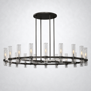 Rasey Modern Fashion Glass Round Chandelier Light 60‘’
