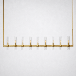 Rasey Modern Fashion Glass Linear Chandelier 71''