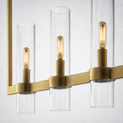 Rasey Modern Fashion Glass Linear Chandelier 71''
