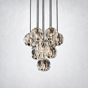 Kristing Clear Crystal Cluster Chandelier D14