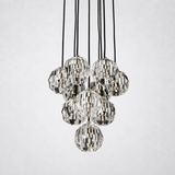 Kristing Clear Crystal Cluster Chandelier 14