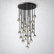 Kristing Clear Crystal Cluster Chandelier D30