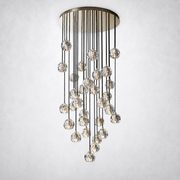 Kristing Clear Crystal Cluster Chandelier D30