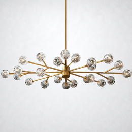 Kristing Clear Crystal Round Chandelier D72