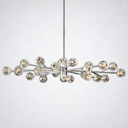 Kristing Clear Crystal Round Chandelier D72