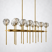 Kristing Cristal Double Linear Chandelier 60