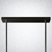Kristing Cristal Double Linear Smoke Chandelier 60