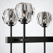 Kristing Cristal Double Linear Smoke Chandelier 60