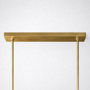 Kristing Cristal Double Linear Smoke Chandelier 60