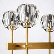 Kristing Cristal Double Linear Smoke Chandelier 60