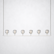 Kristing Cristal Linear Chandelier Clear 60