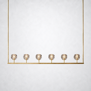 Kristing Cristal Linear Chandelier Clear 60