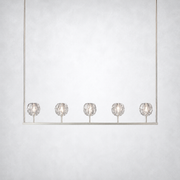 Kristing Cristal Linear Chandelier Clear D48