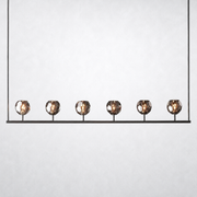 Kristing Cristal Linear Chandelier Smoke 60