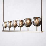 Kristing Cristal Linear Chandelier Smoke 60