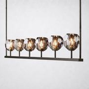 Kristing Cristal Linear Chandelier Smoke 60