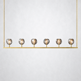 Kristing Cristal Linear Chandelier Smoke 60