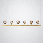 Kristing Cristal Linear Chandelier Smoke 60
