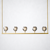 Kristing Cristal Linear Chandelier Smoke 48
