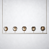 Kristing Cristal Linear Chandelier Smoke 48