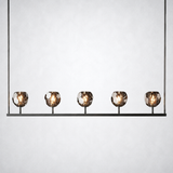 Kristing Cristal Linear Chandelier Smoke 48